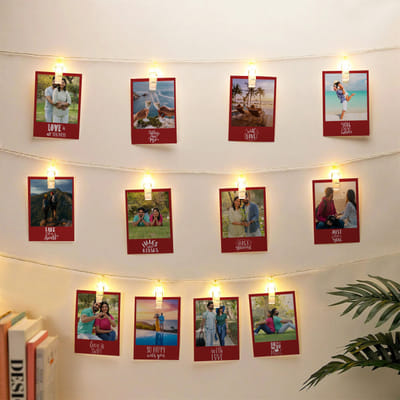 Memory String Frame Buy/Send Personalized Memory Lane LED Photo String Online | IGP ...