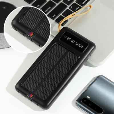 Igp Solar Buy/Send Solar Powered 10000mAh Black Power Bank Online | IGP | JVS1200710