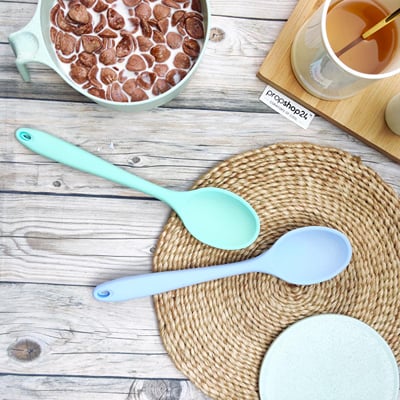 Buy/Send Spoon - Silicone - Heat Resistant - Solid - Single Piece ...