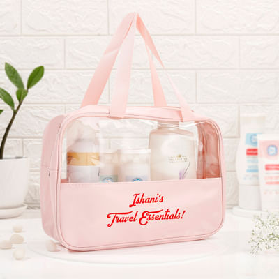 Buy/Send Travel Essentials Personalized Transparent Cosmetic Bag