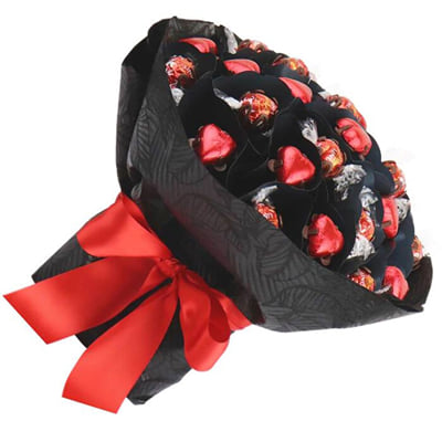 Buy/Send Two Dozen Chocolate Roses Bouquet Online | IGP | JVS1203019