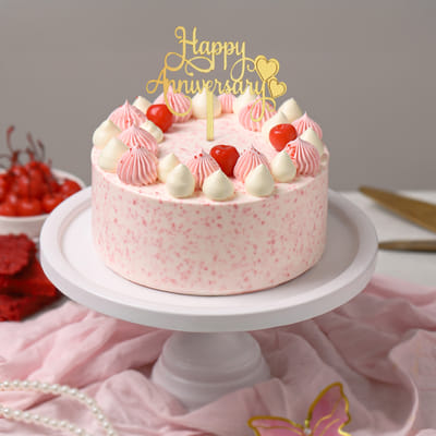 Buy/Send Vanilla & Strawberry Cake Online | IGP | JVS1431682