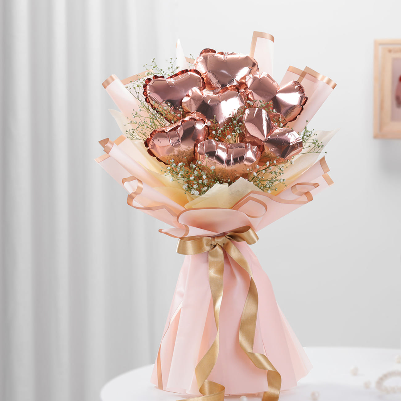 Adorable Heart Balloons Bouquet