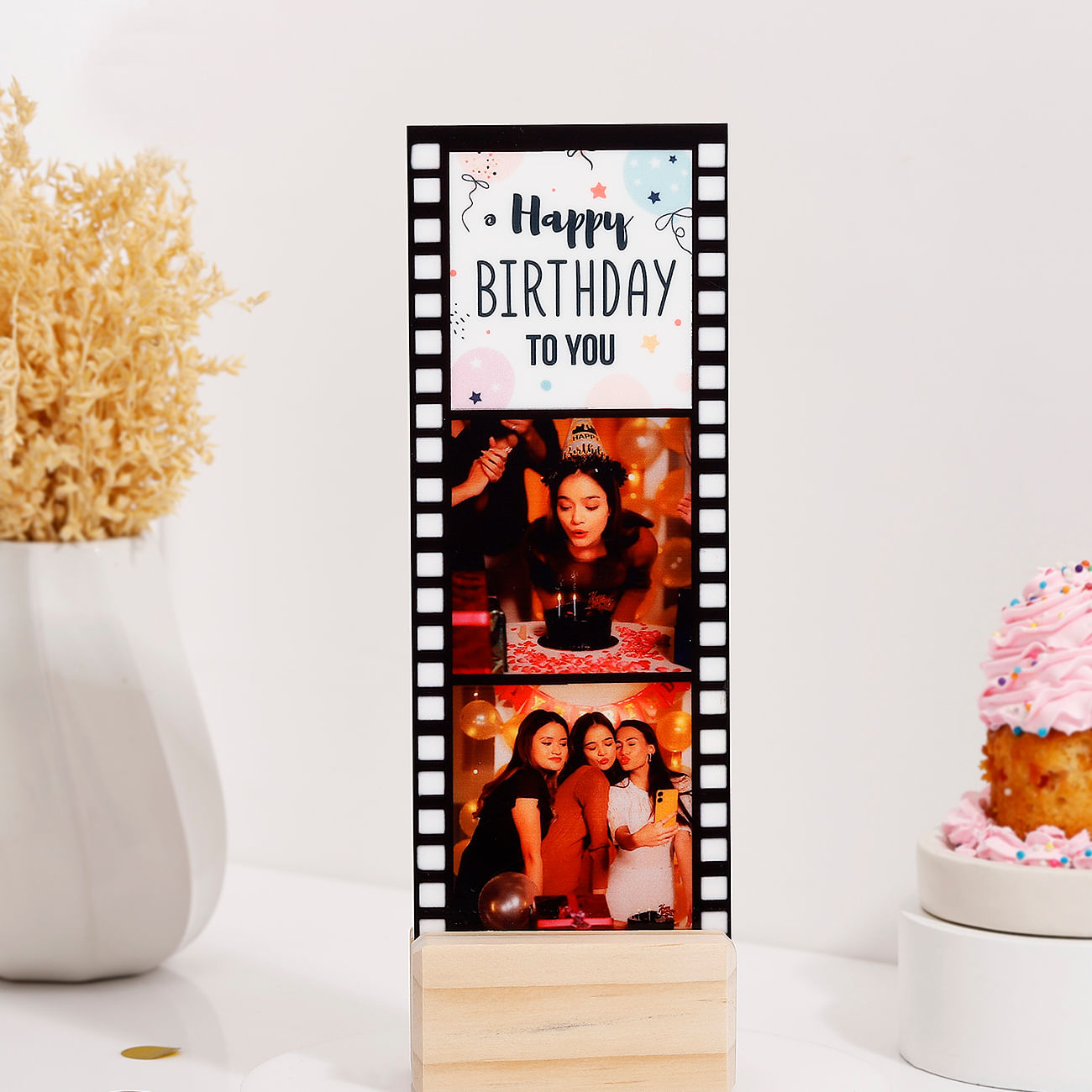 Birthday Bliss Personalized Photo Wooden Stand