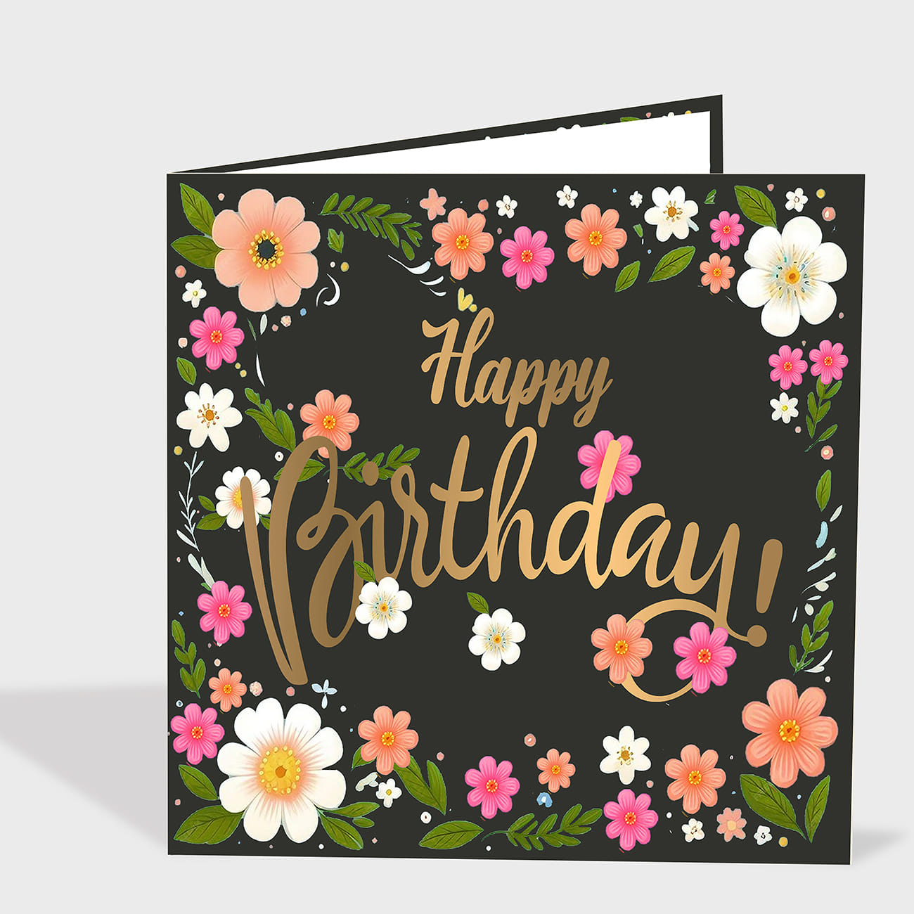 Birthday Gold Foil Card
