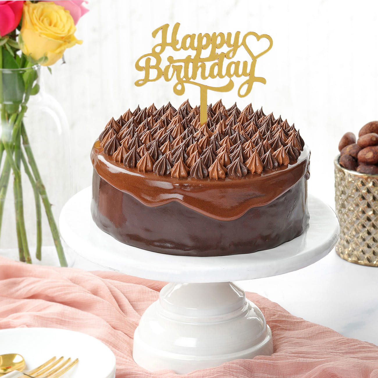 Birthday Special Nutella Cake