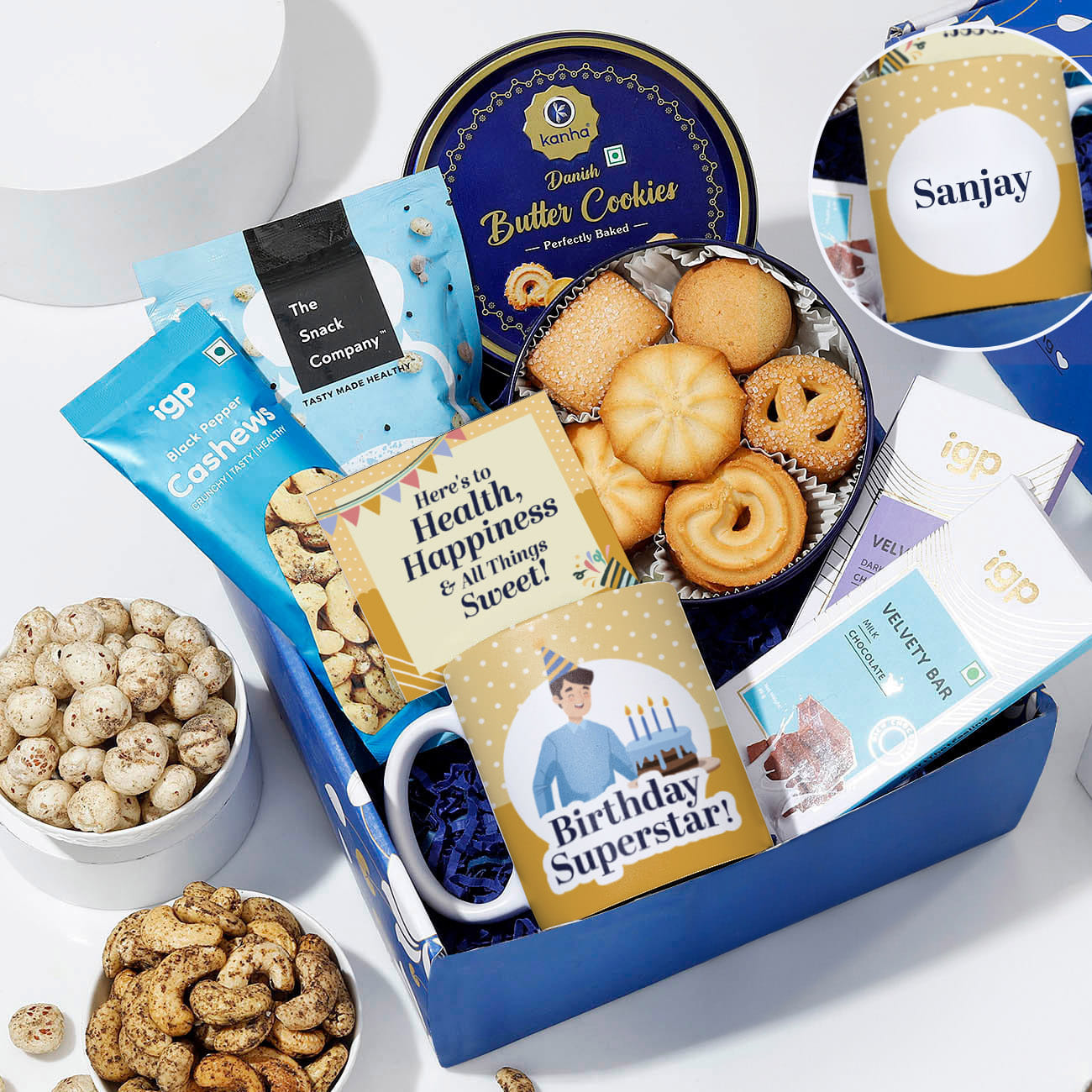 Birthday Superstar Personalized Appetizing Hamper