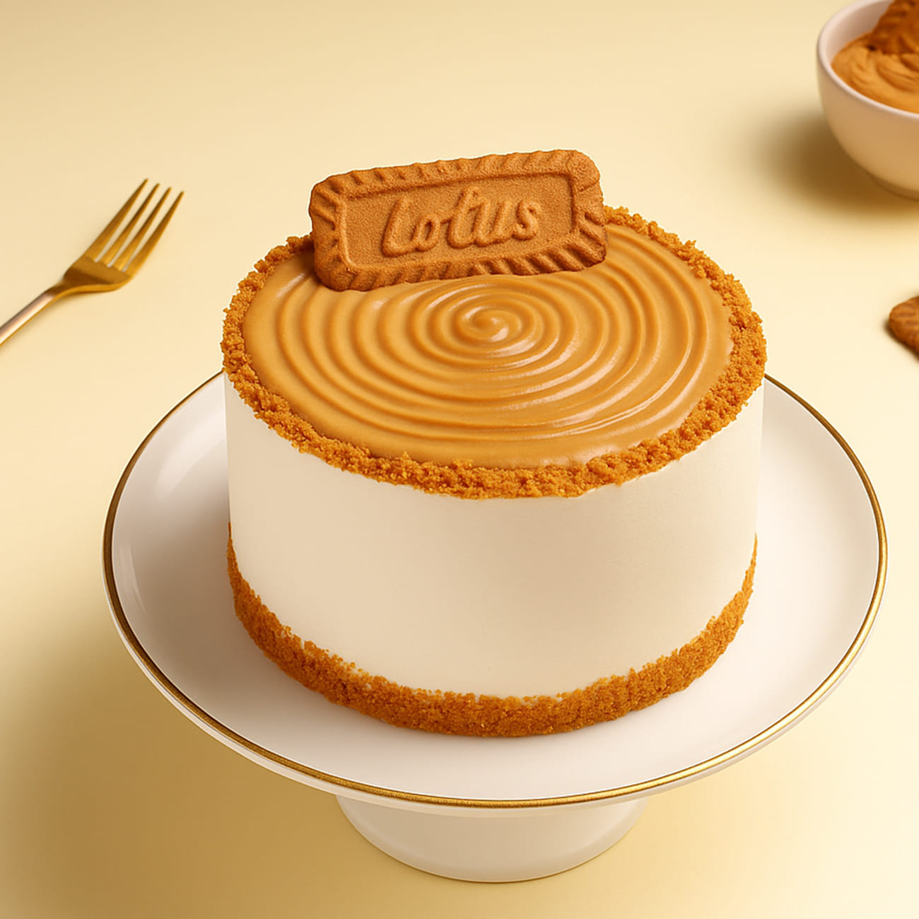 Biscoff Crunch Cream Cake