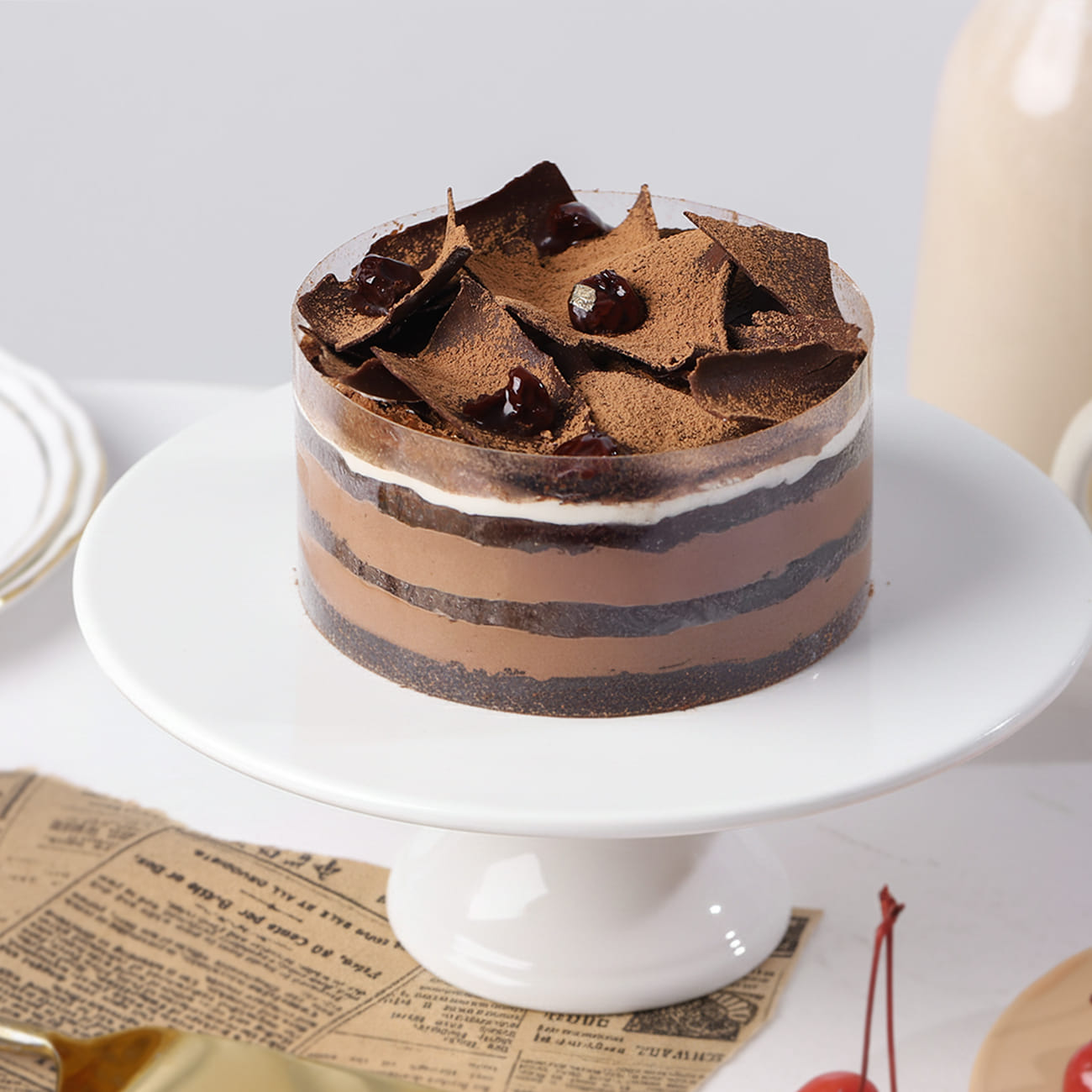 Black Forrest Cacao Dust Cake