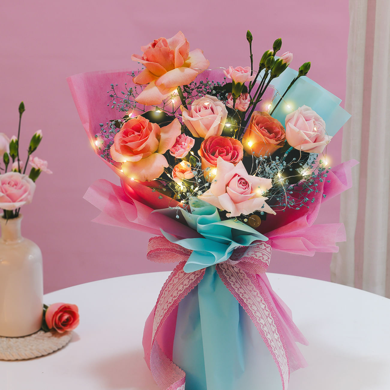Blush Harmony Floral Light Bouquet