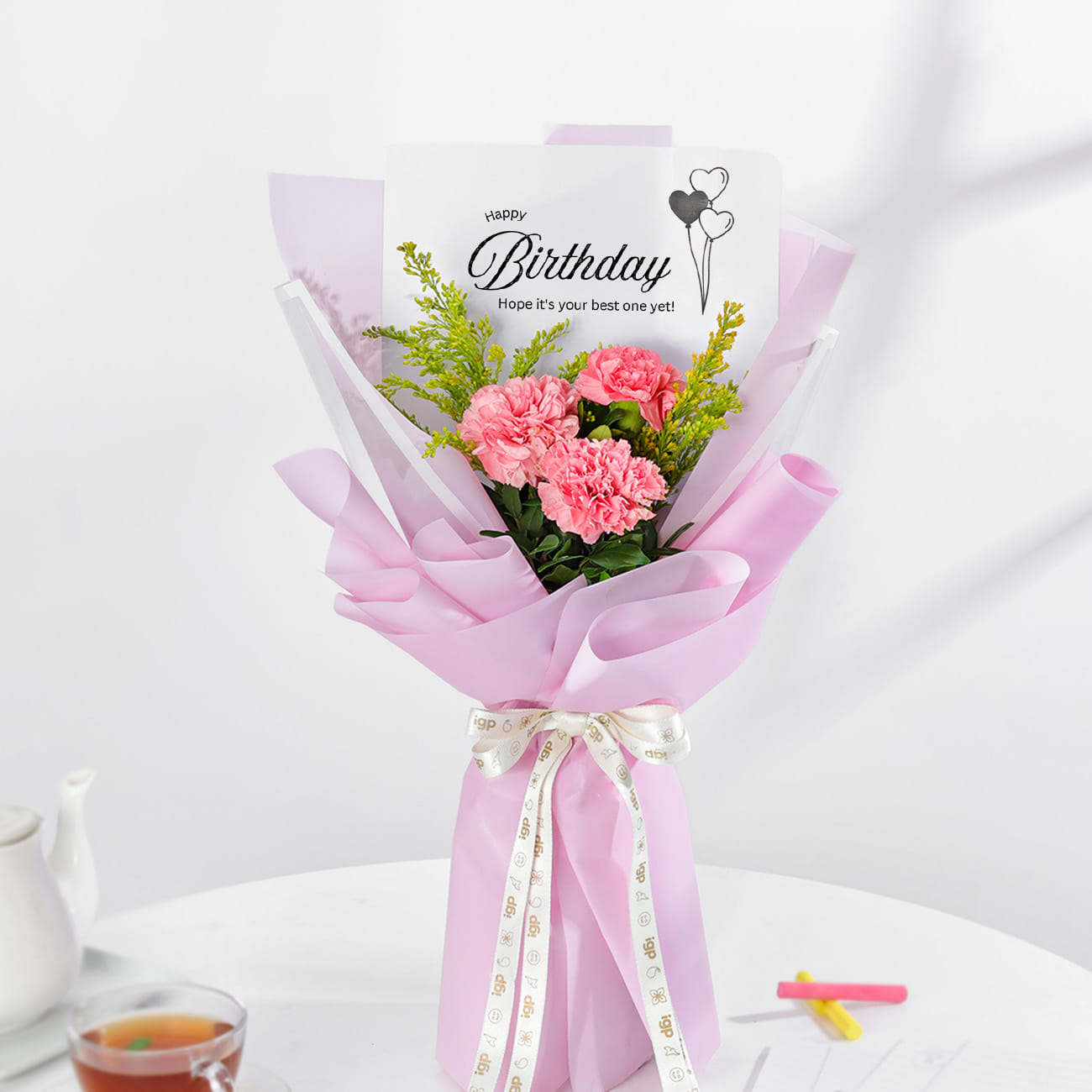 Blushing Carnations Bouquet