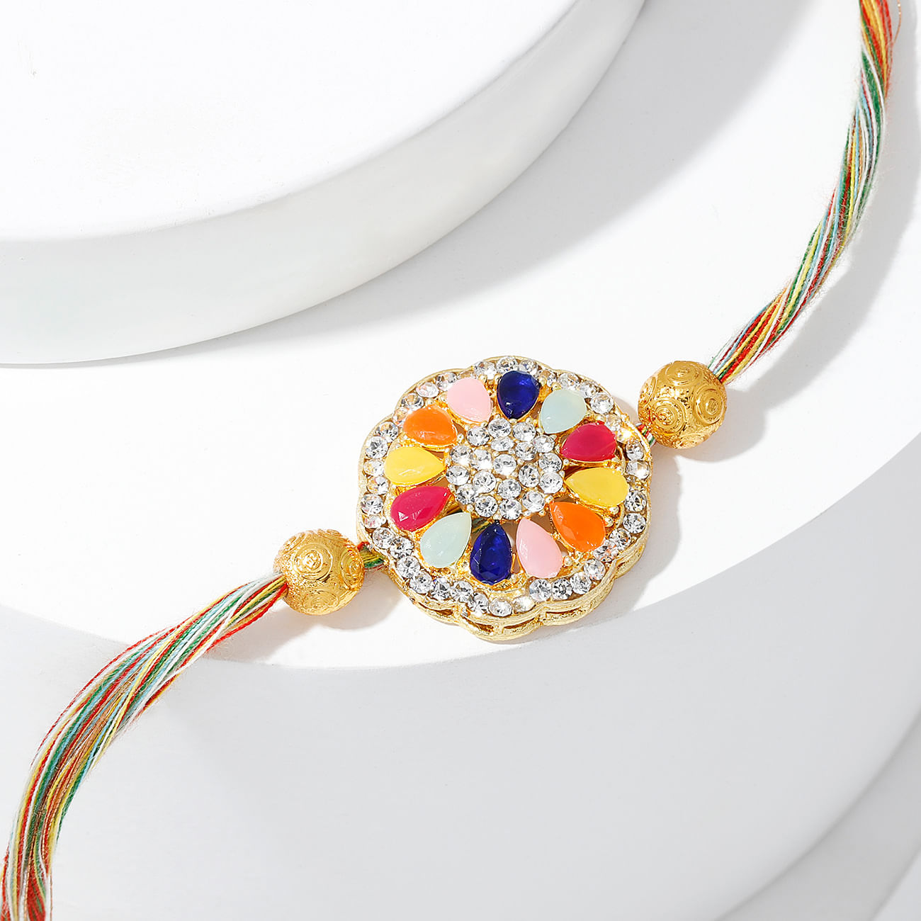 Celestial Navratna Stone Rakhi