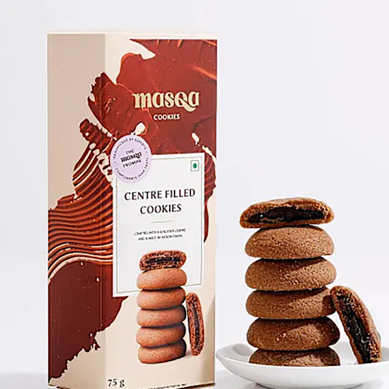 Center Filled Choco-Cookies 75g