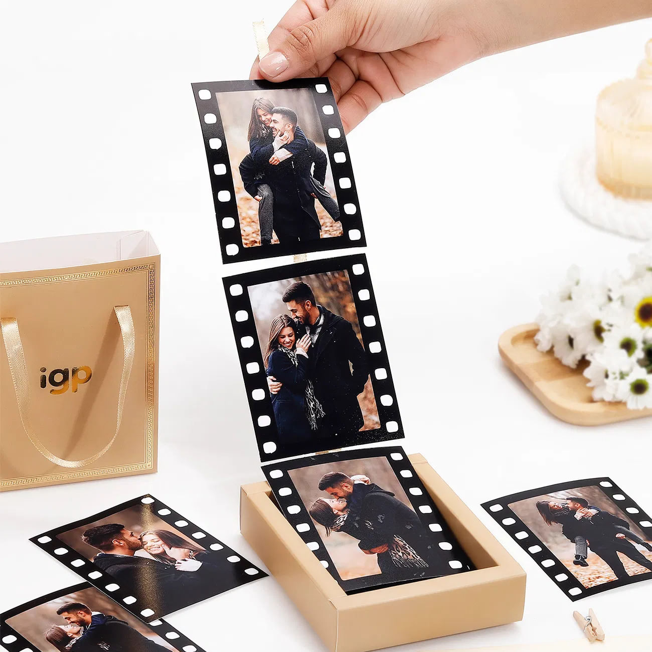 Cherished Love Personalized Popup Box For Couples