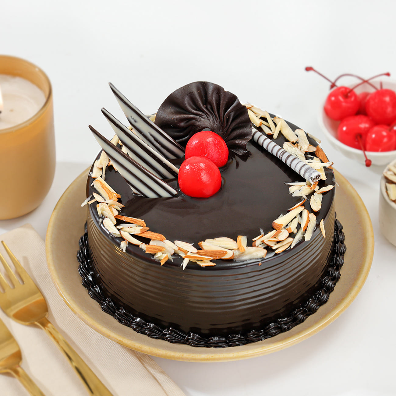 Choco Berry Almond Cake