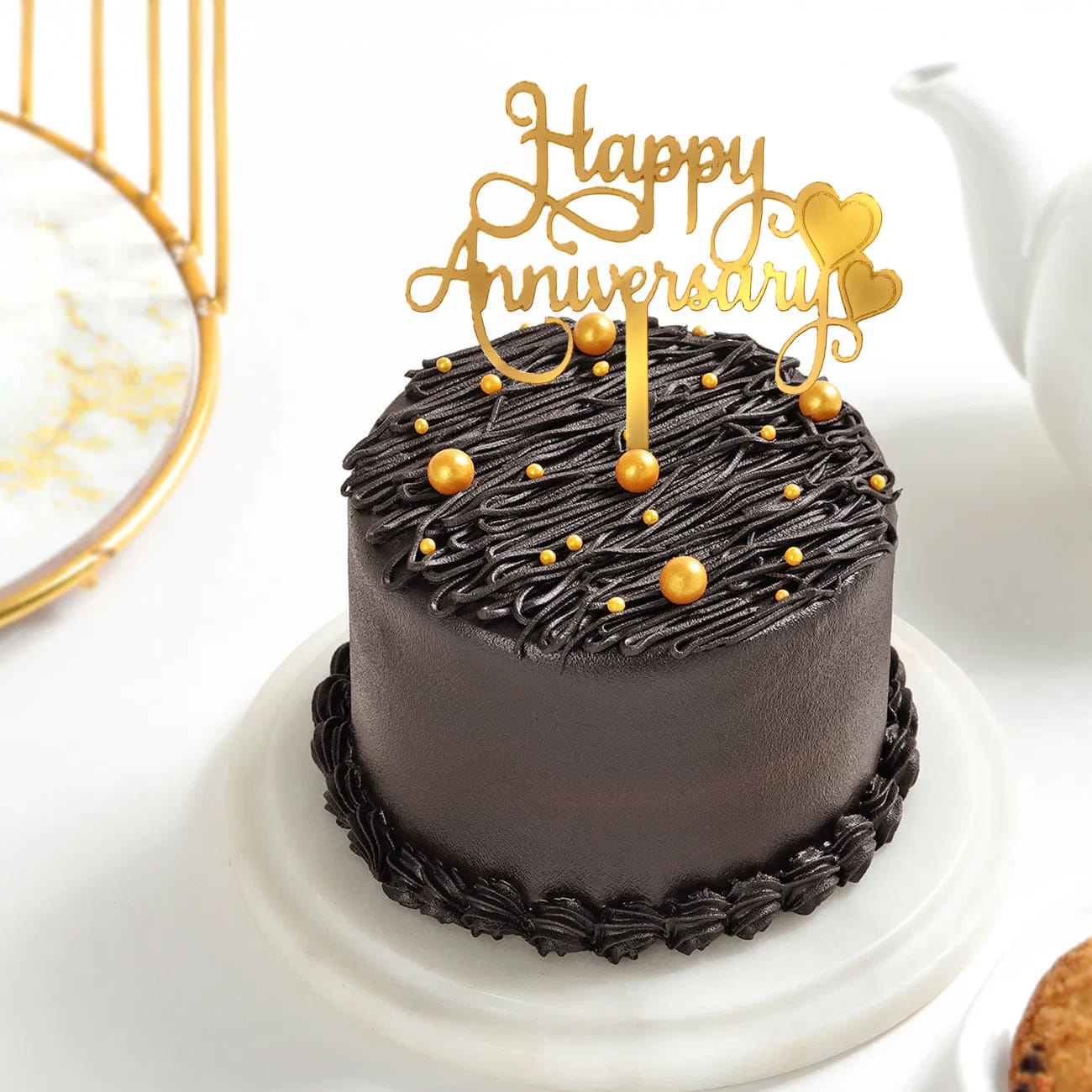 Chocolate Truffle Anniversary Cake