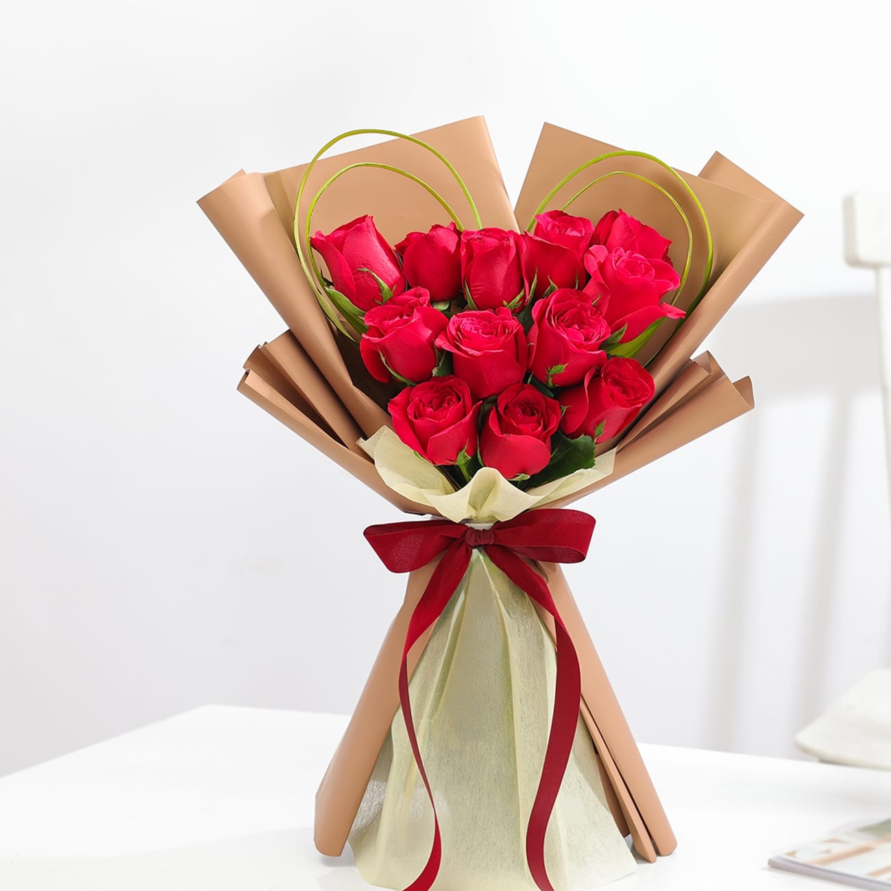 Classic Romance - 12 Red Rose Anniversary Gift