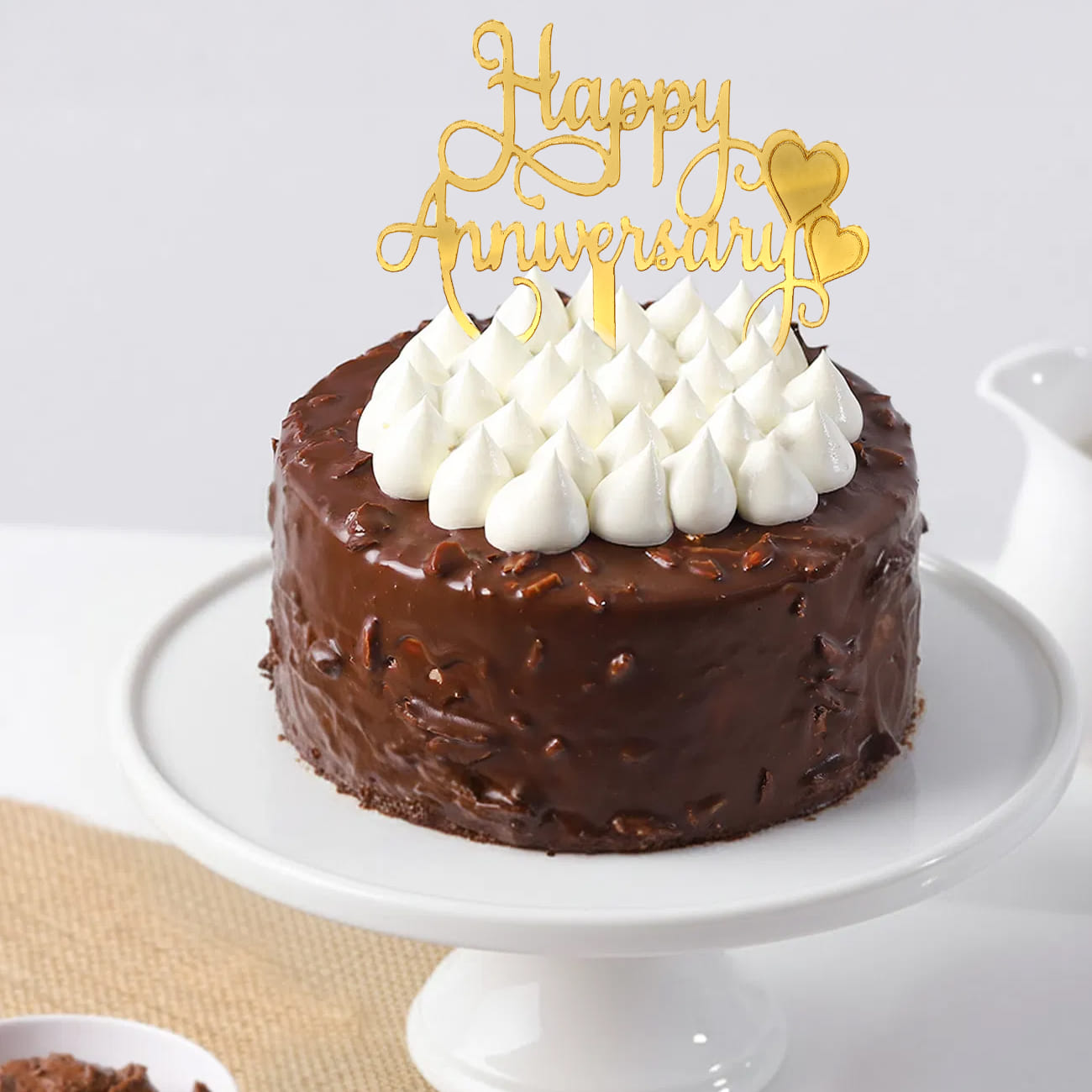 Decadent Chocolate Butterscotch Anniversary Cake