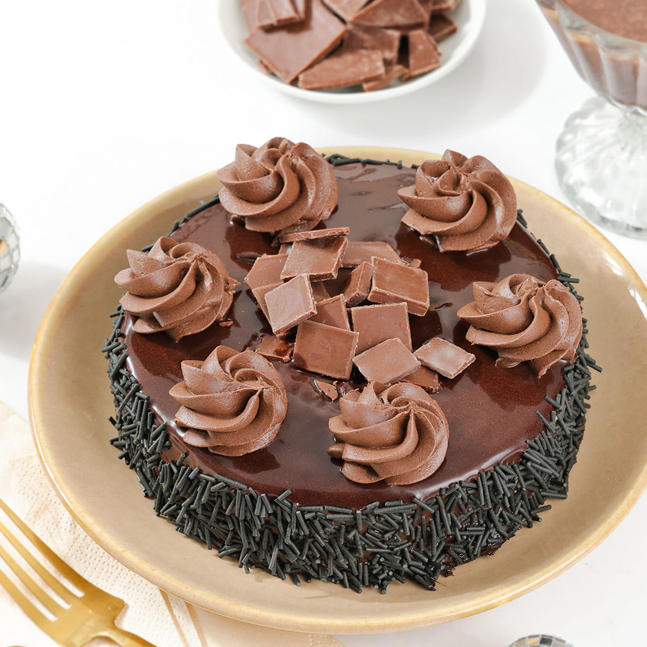 Decadent Chocolate Truffle Cake