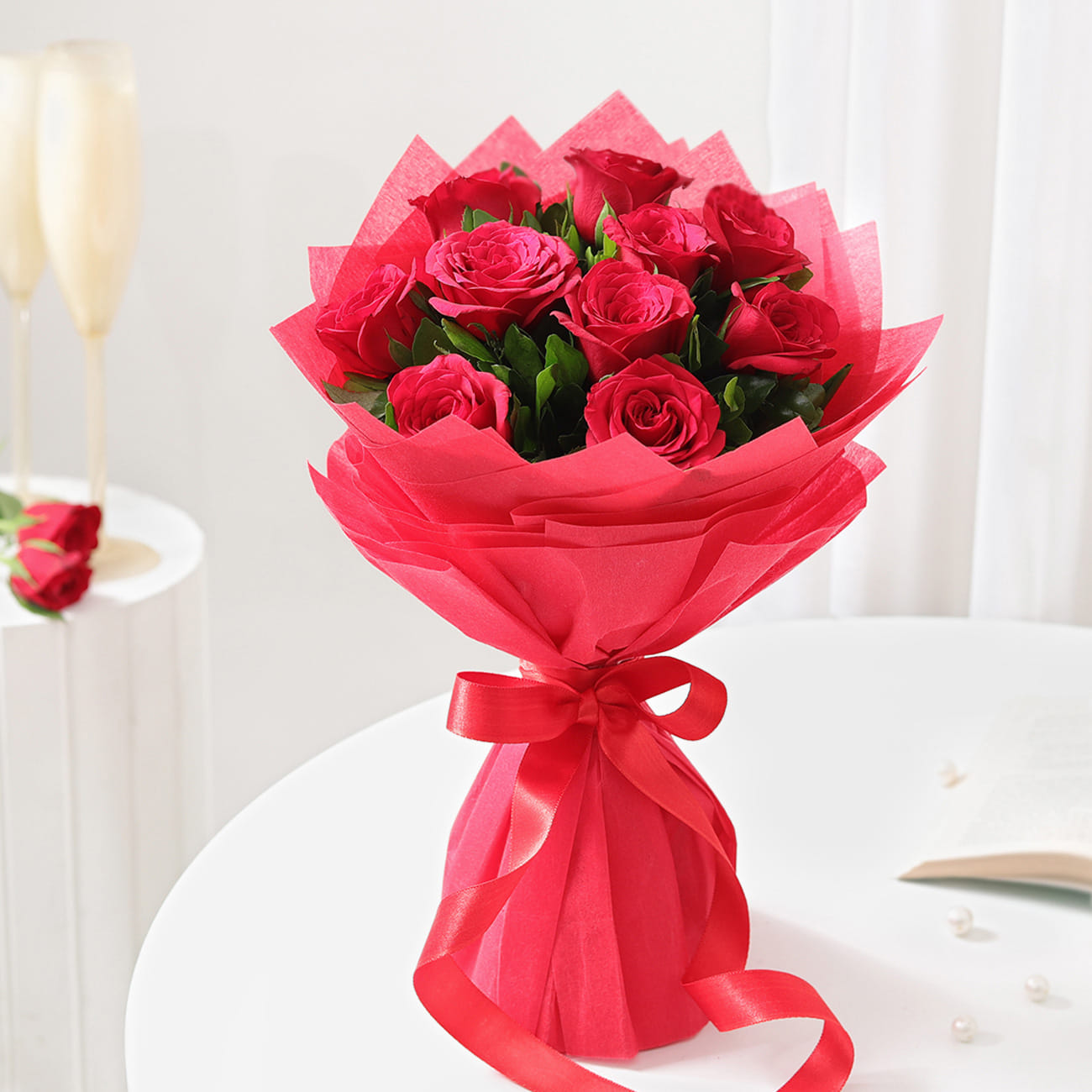 Elegant Red Rose Bouquet