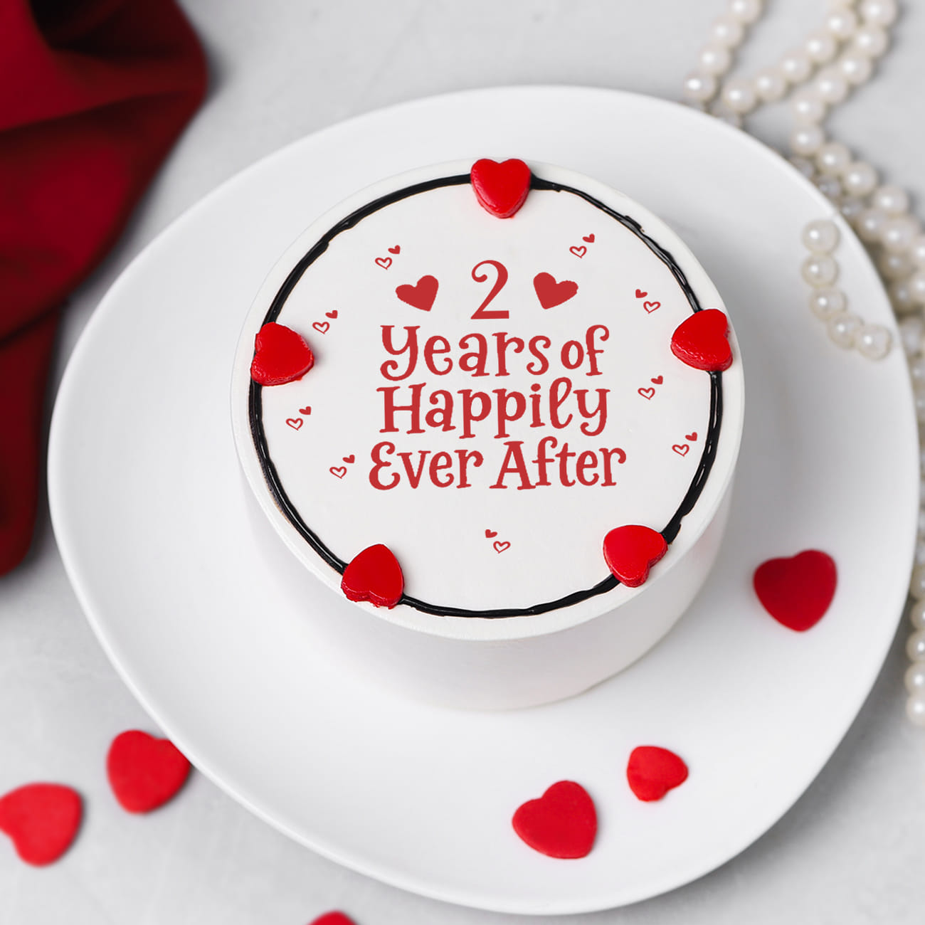 Everlasting Moments Personalized Anniversary Photo Cake