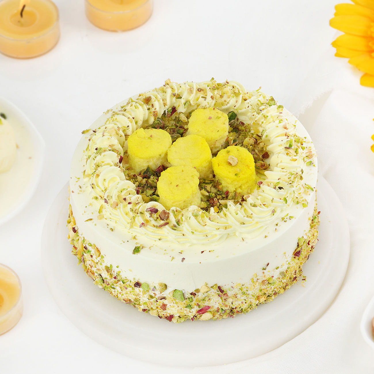 Exquisite Rasmalai Mini Cake (300 Gm)