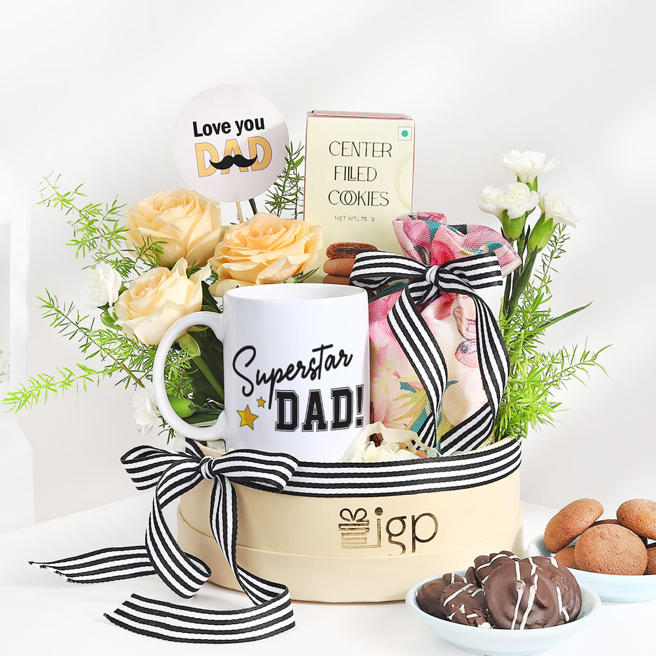 Father's Day Treats and Blooms Hamper