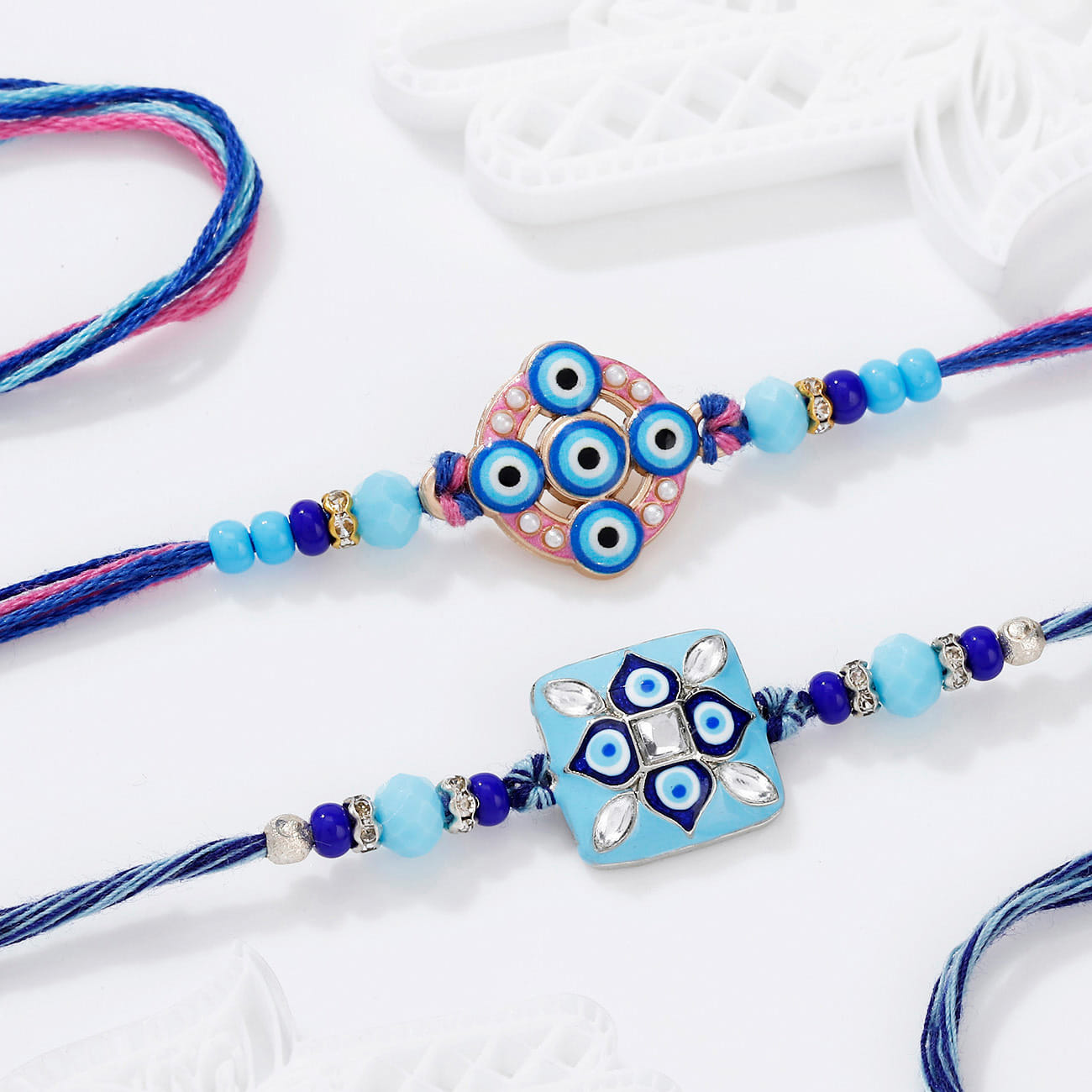 Feng Shui Evil Eye Rakhis - Set Of 2