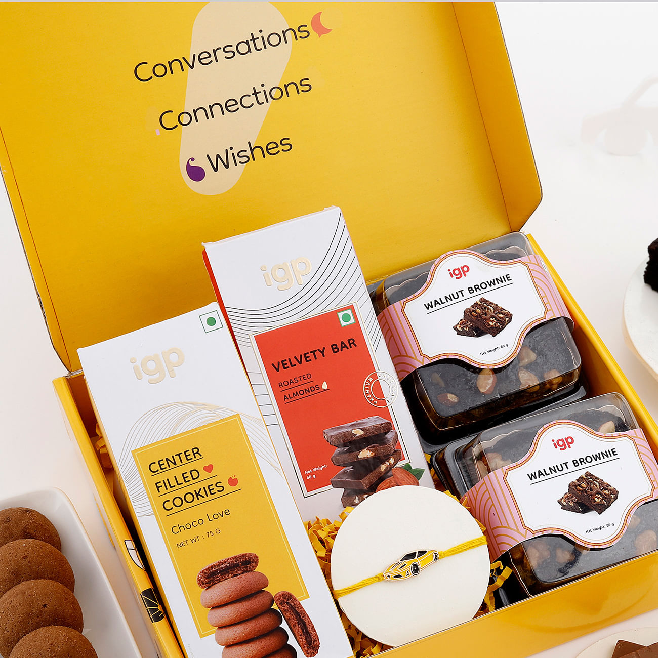 Ferrari Car Kids Rakhi And Choco Goodies Hamper