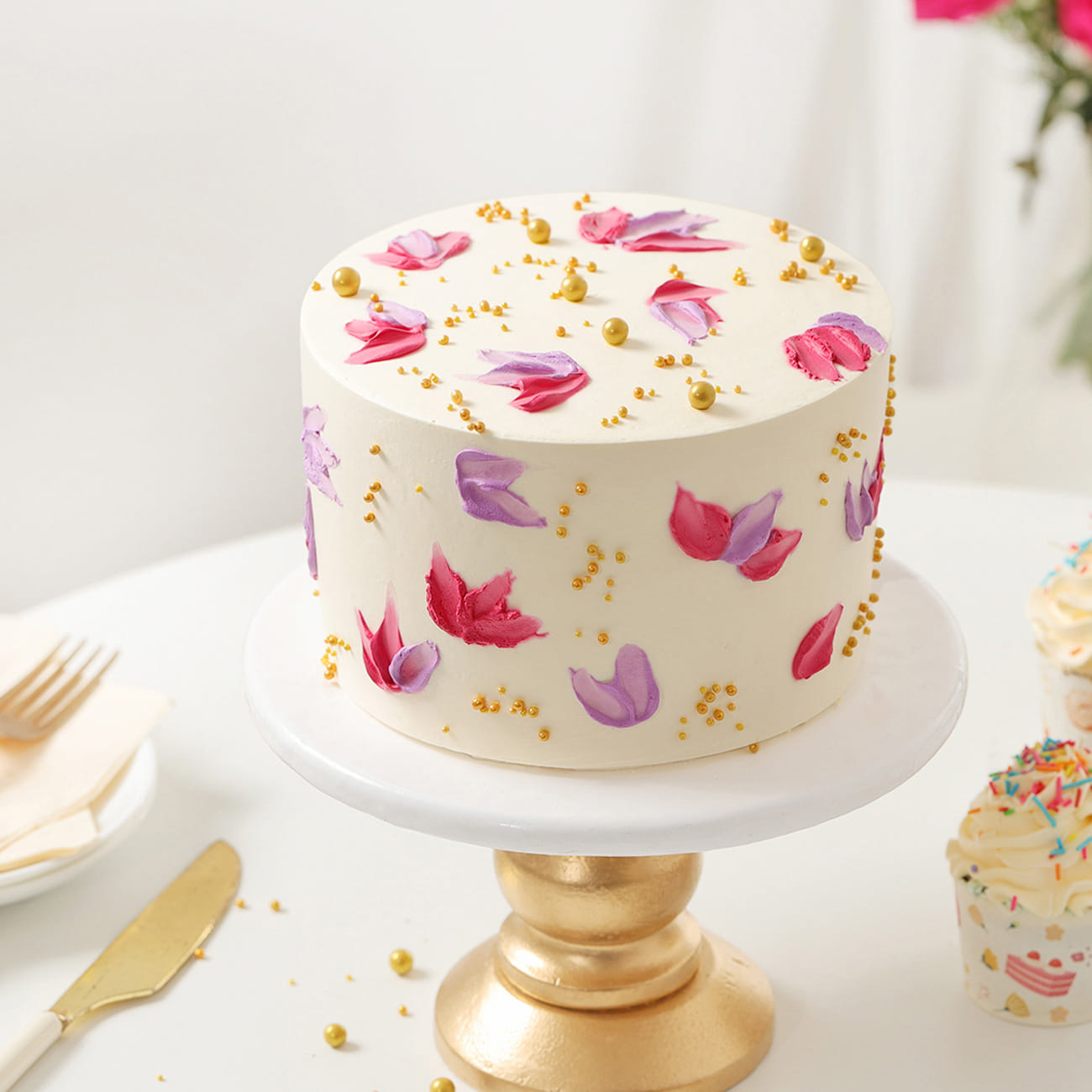 Floral Handpainted Cake