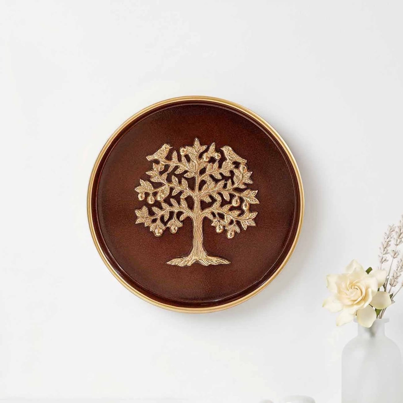 Golden Tree of Life Wall Plate