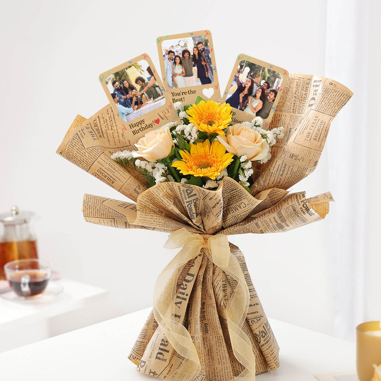 Happy Birthday Personalized Magnets Bouquet