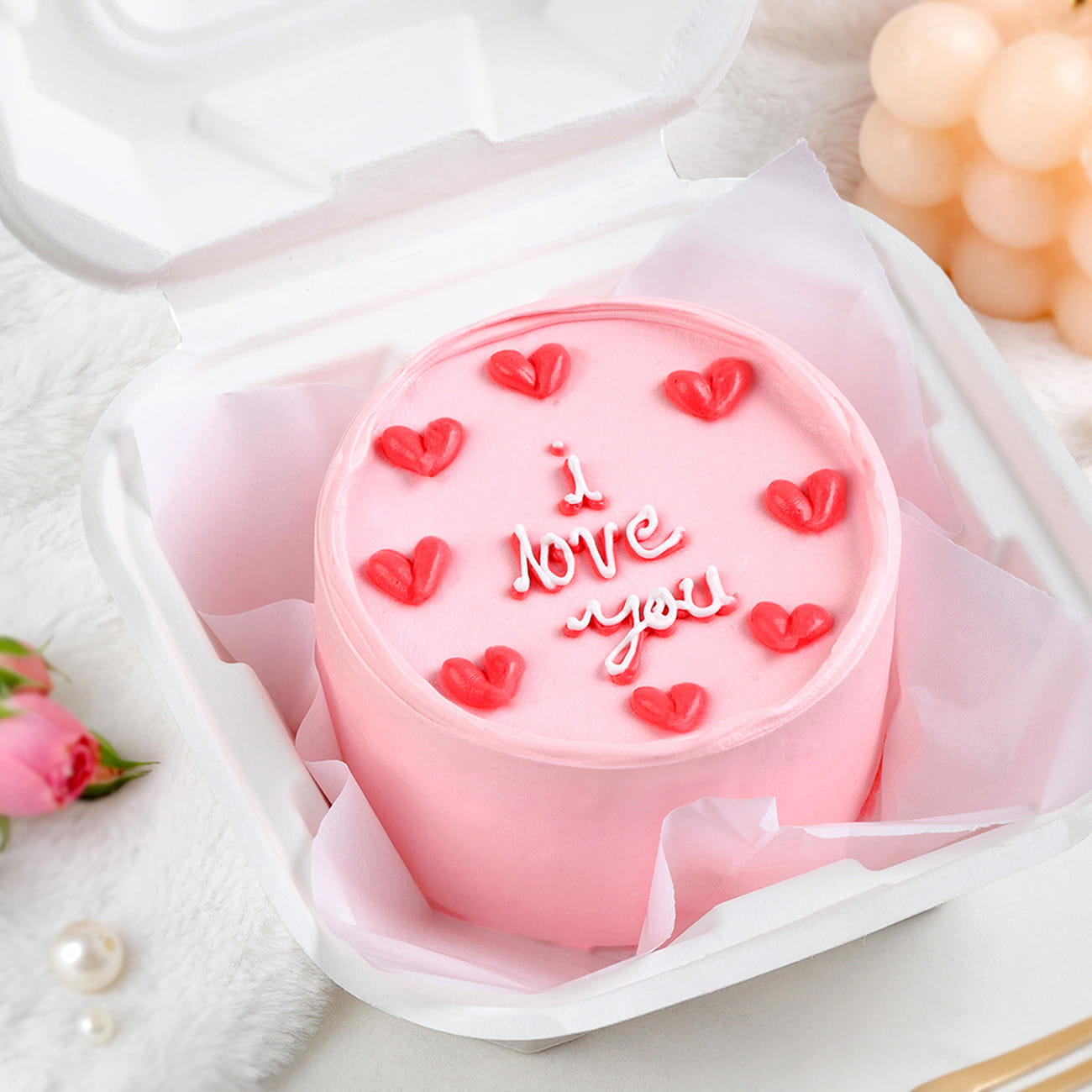 I Love You Bento Cream Cake (200 Gm)