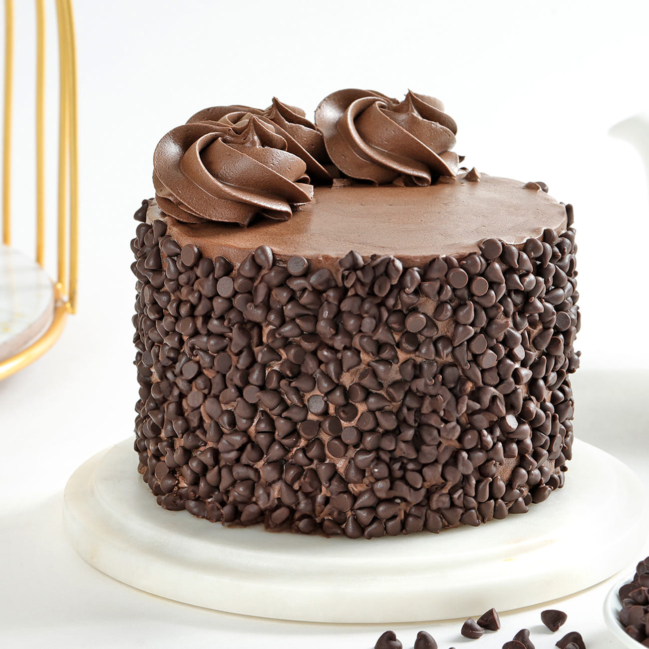 Loaded Choco Chip Truffle Cake