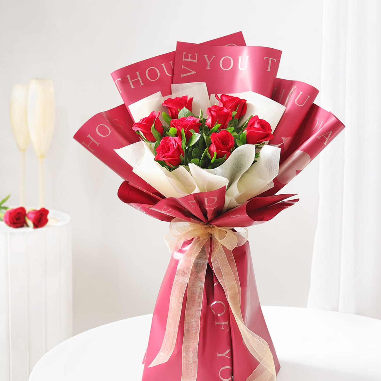 Lovely Red Rose Bouquet