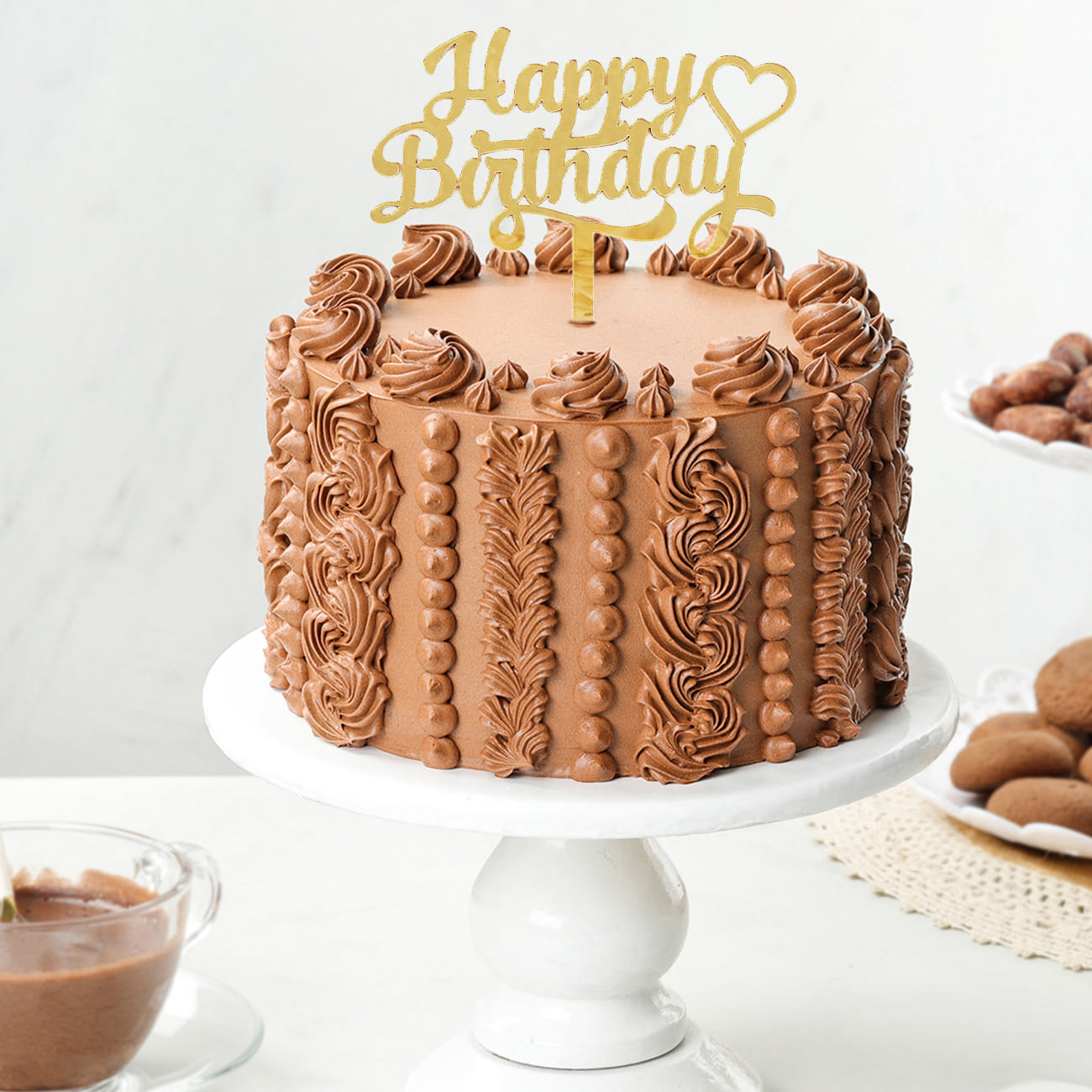 Luscious Double Chocolate Birthday Cake