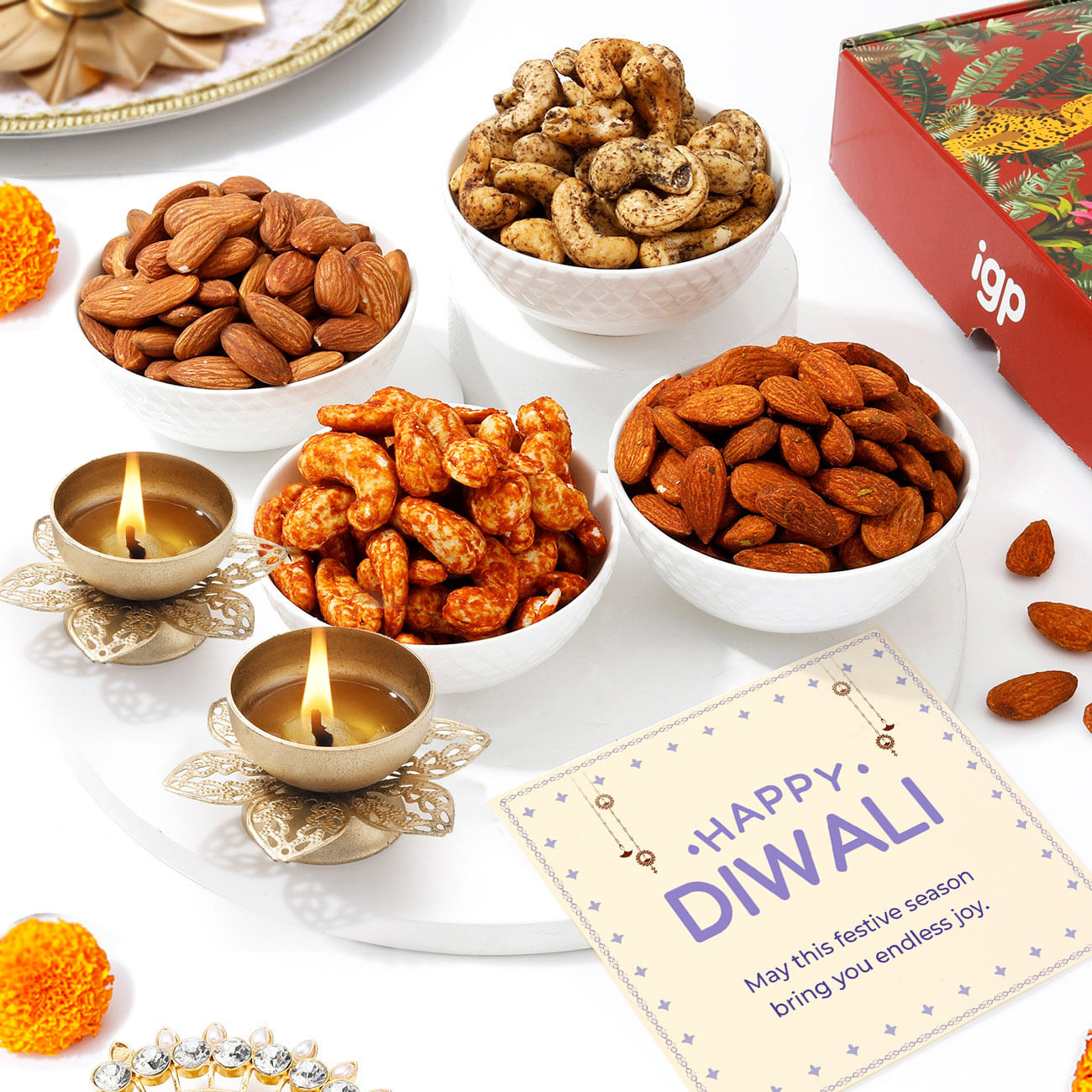 Luscious Savory And Sweet Diwali Treats Combo