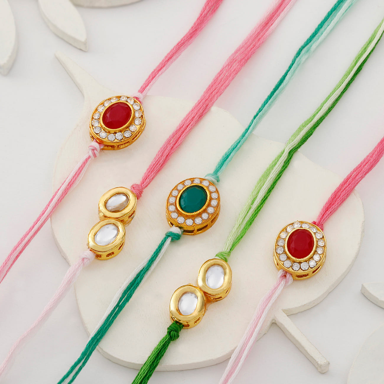 Minimalist Stone Rakhi Set Of 5