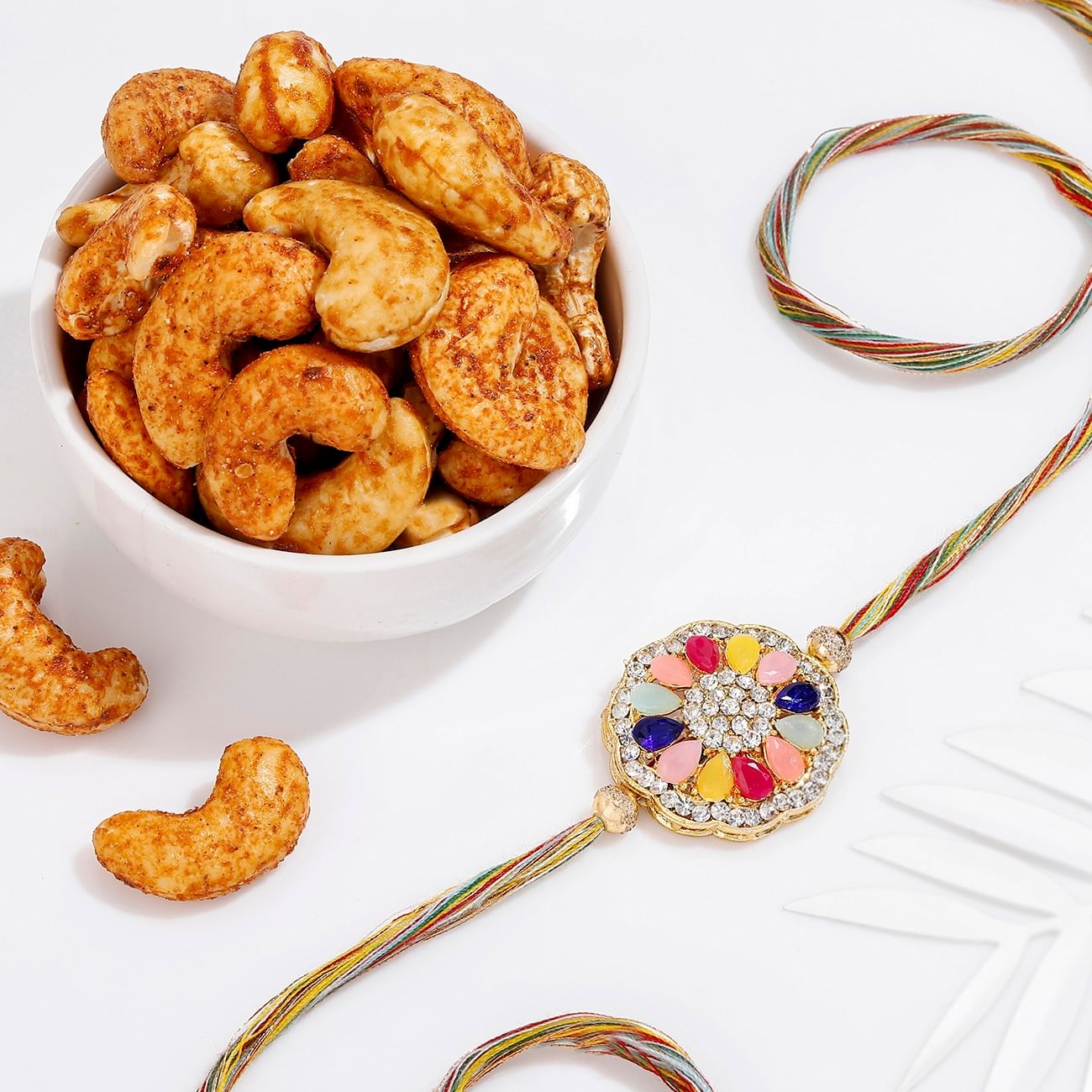 Navratan Rakhi With Thai Chilli Cashewnuts