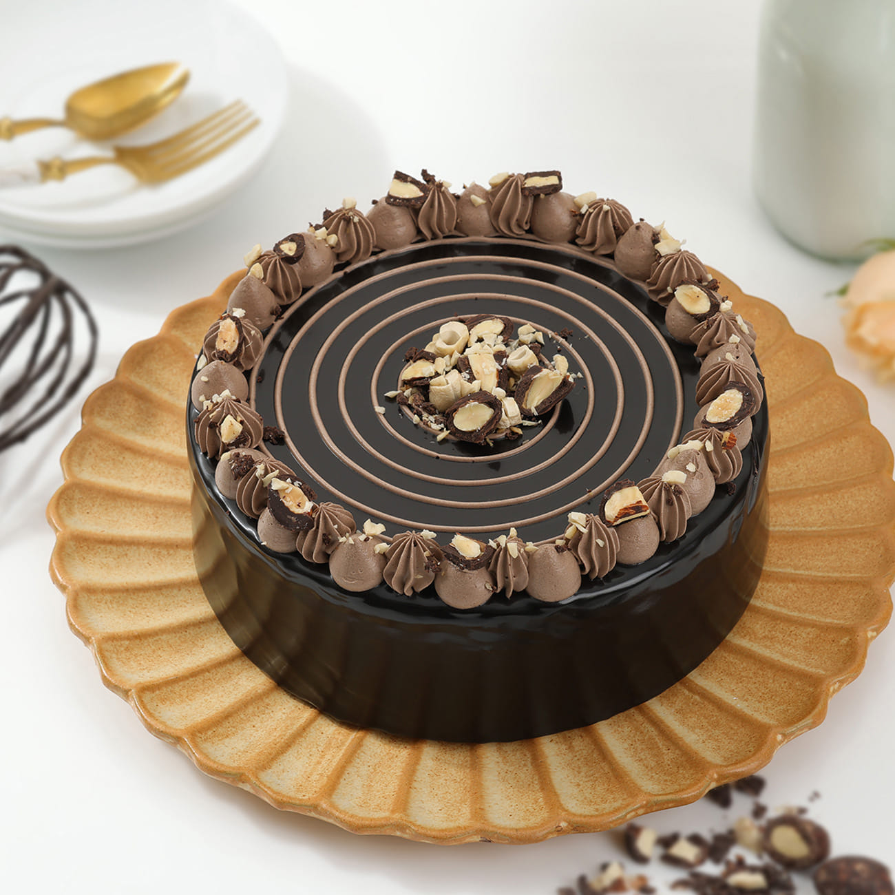 Nutty Chocolate Delight Cake