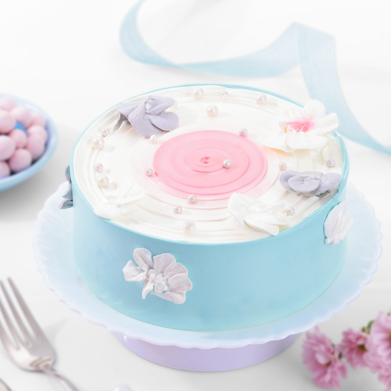 Pastel Blossom Delight Cake