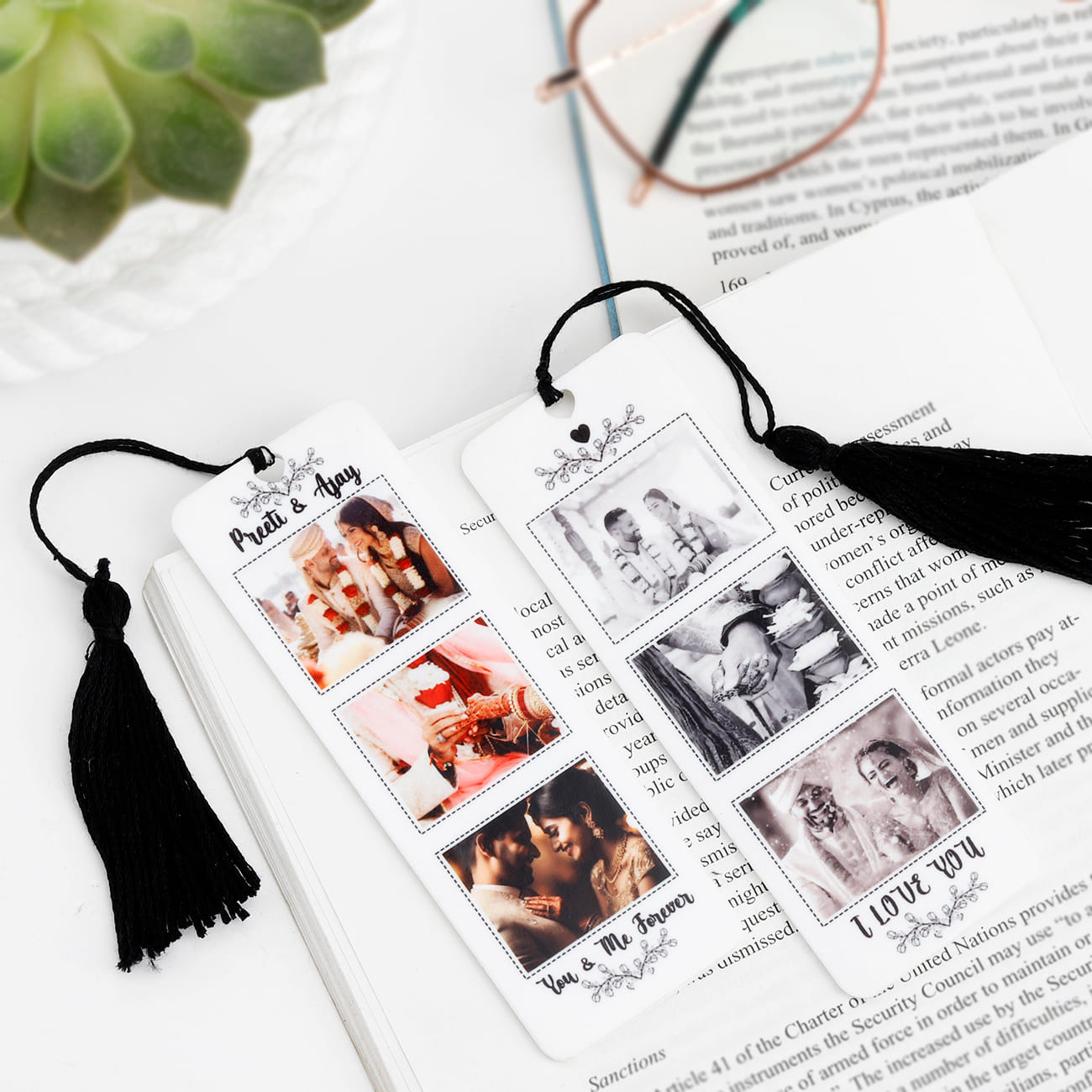 Personalized Acrylic Bookmark - You And Me Forever - Set Of 2