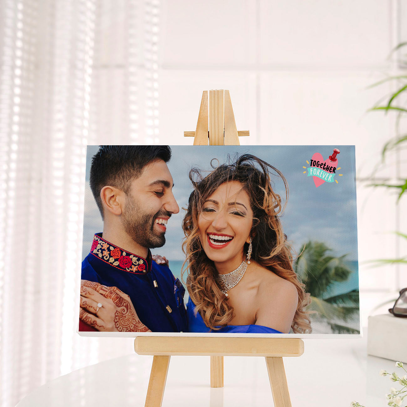 Personalized Anniversary Photo Canvas