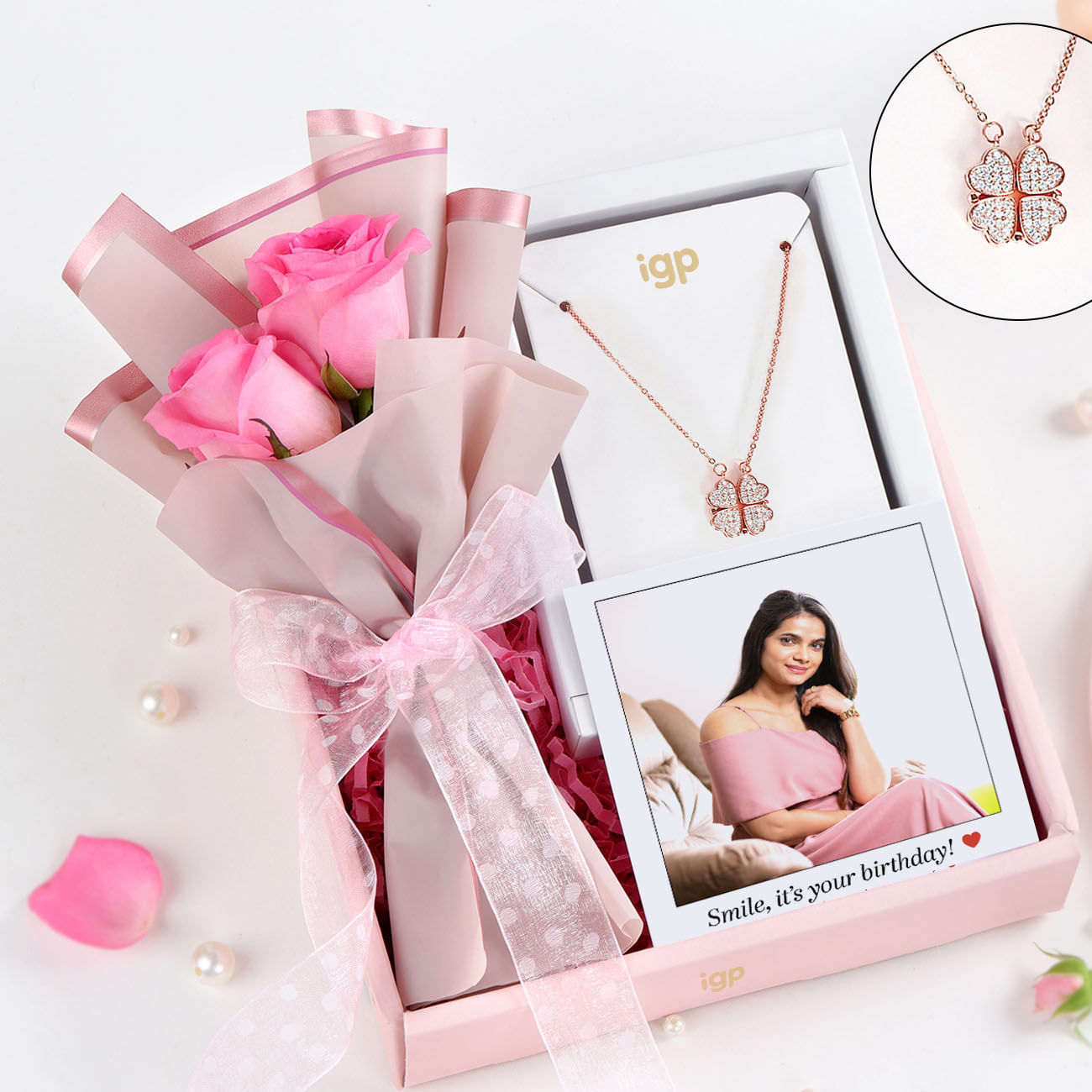 Personalized Blushing Birthday Hamper