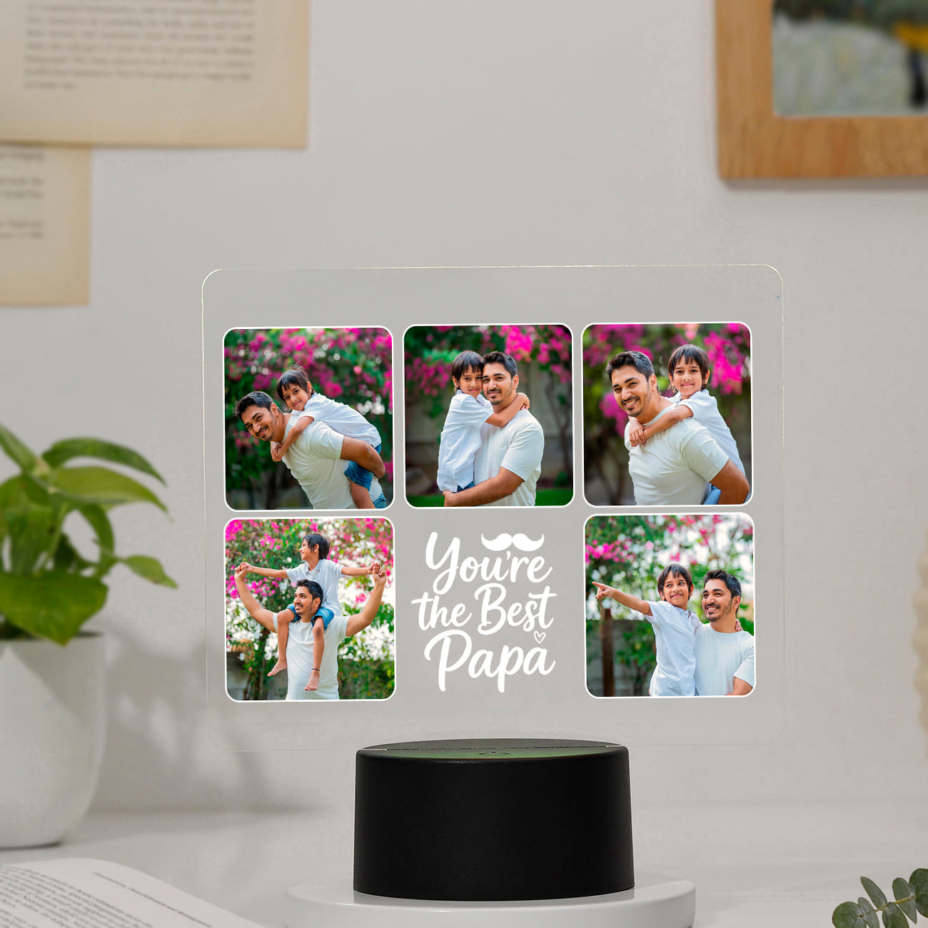 Personalized Father's Day Glow Memories LED Lamp