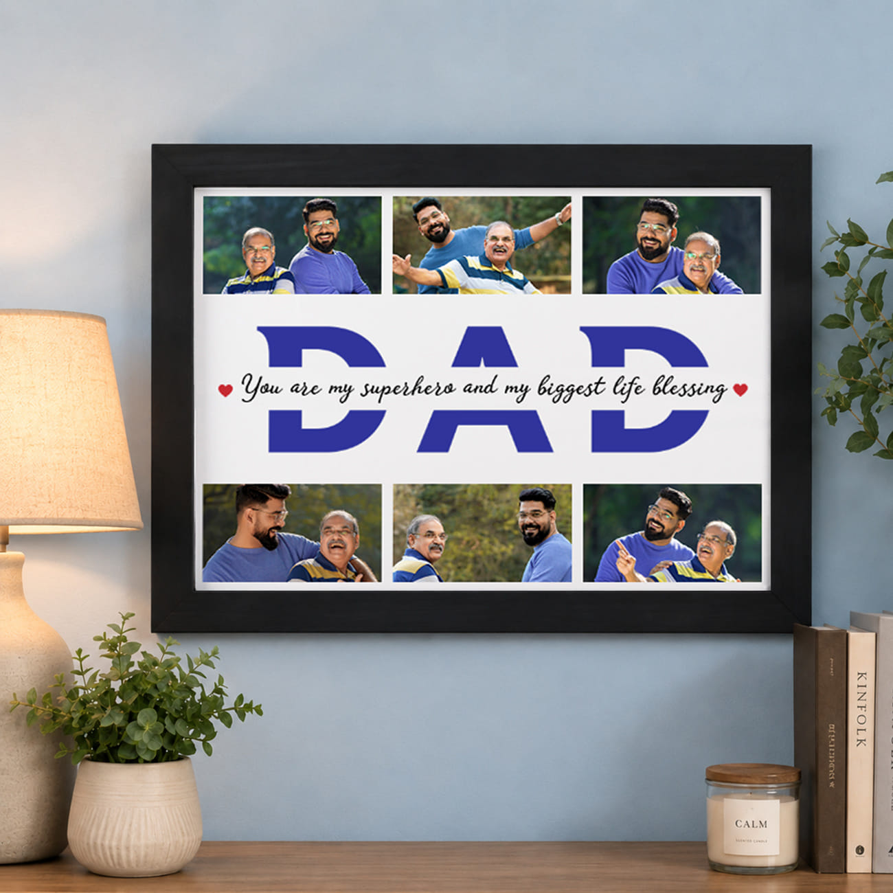 Personalized Father's Day Memory Photo Frame