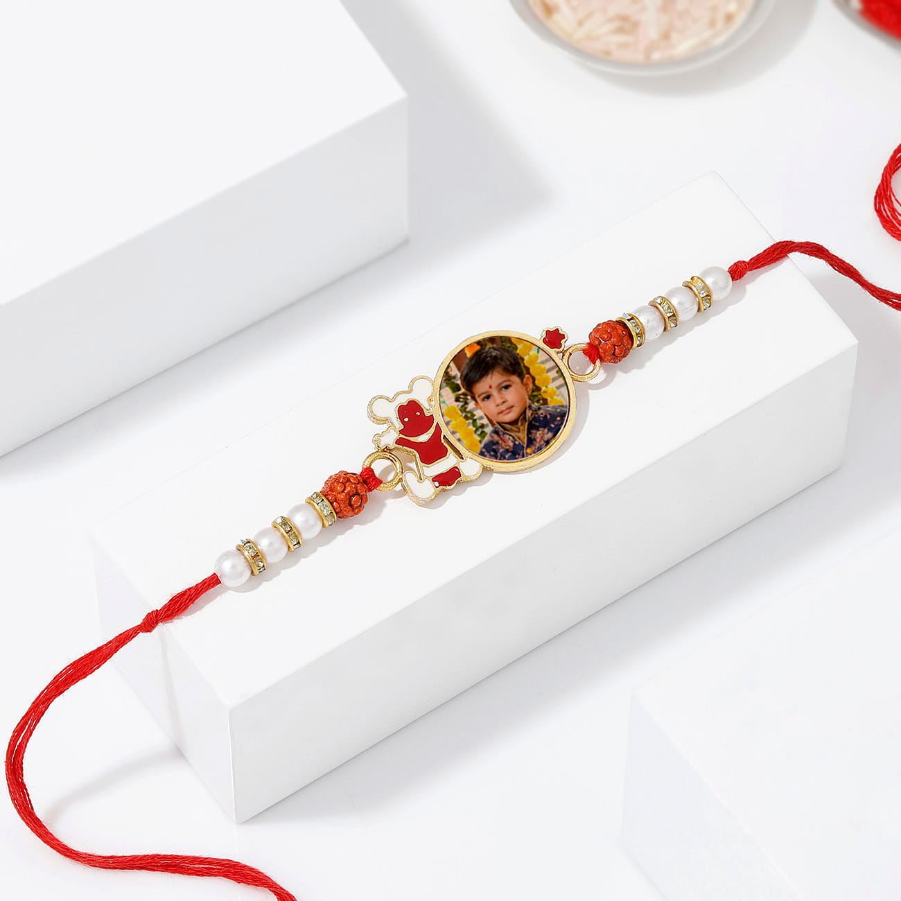 Personalized Kid's Photo Rakhi in Gift Box