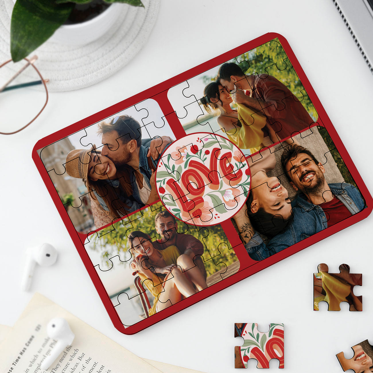 Personalized Love Photo Puzzle Best Valentine Gift
