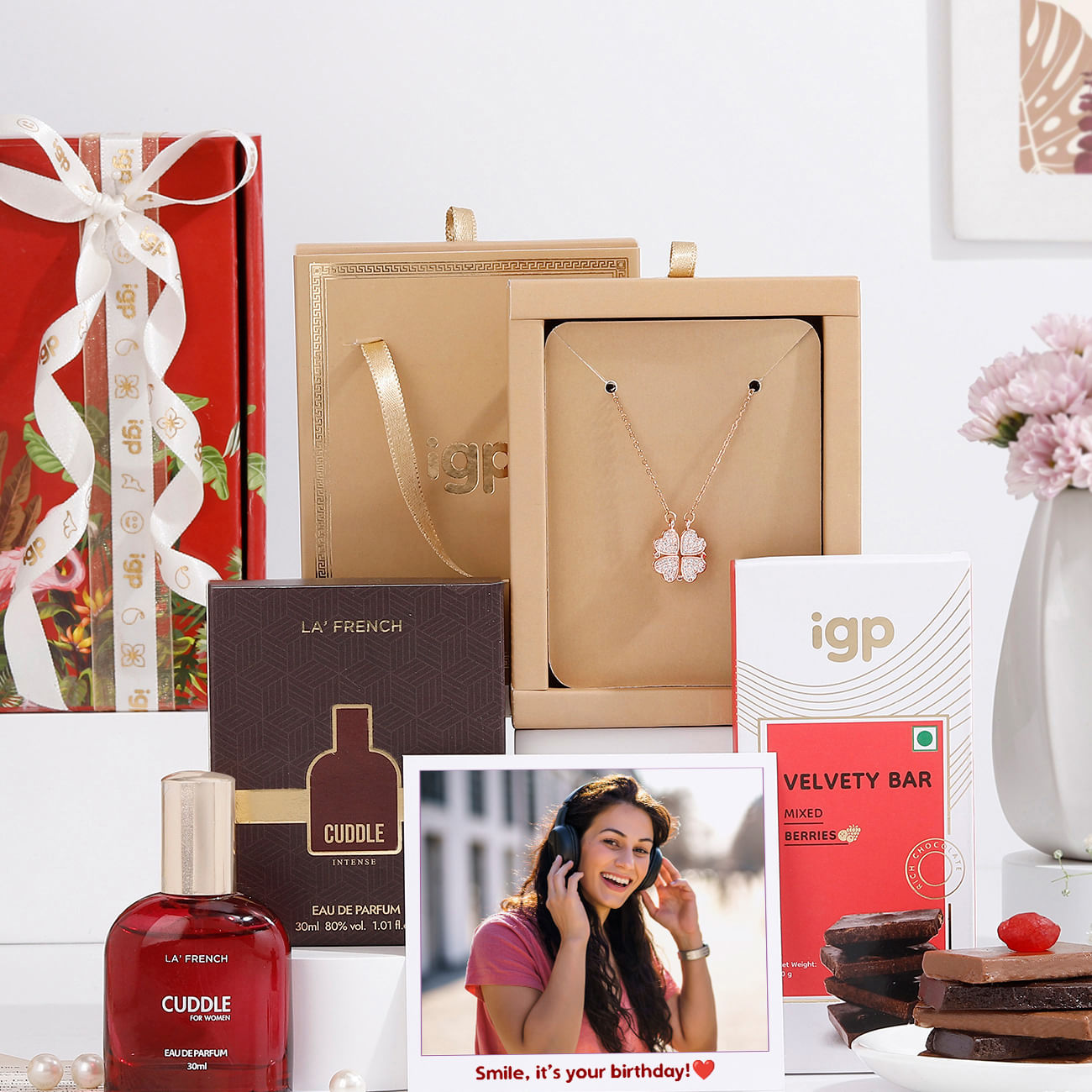 Personalized Luxurious Daily Essentials Birthday Hamper For Her