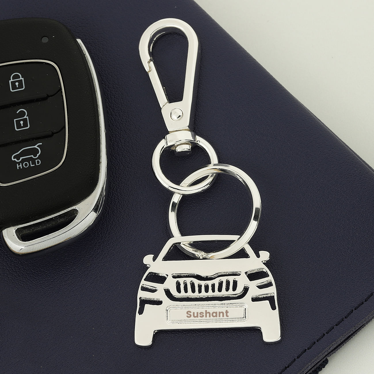 Personalized Metal Car Keychain
